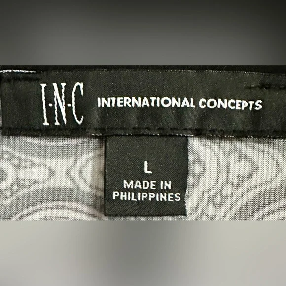 INC Purple Paisley Sleeveless Zipper Front Blouse - Picture 6 of 8